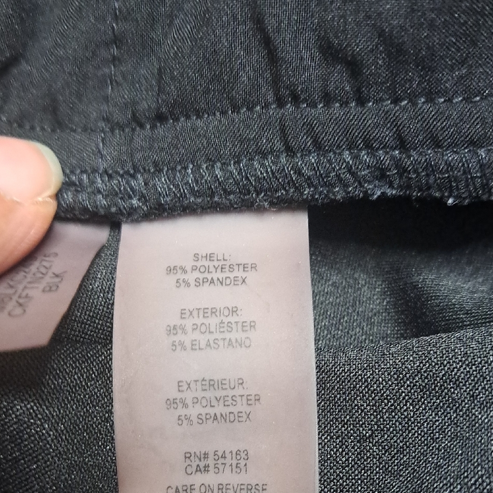 Black Pants with Silver Zipper Accents - Picture 6 of 7